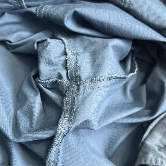 Anthropologie Women’s Size 12 Teal Ellie Embroidered Pockets Utility Pants Belt - Picture 12 of 16